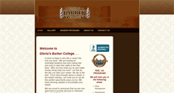 Desktop Screenshot of gloriasbarbercollege.net